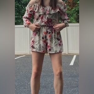 As U Wish Floral Romper